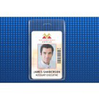 BRADY PEOPLE ID, S-SERIES PROX CARD HOLDER, VERTICAL WITH SLOT PUNCH, SIZE 2 3/8 X 3 7/8 INCH, PACK OF 100